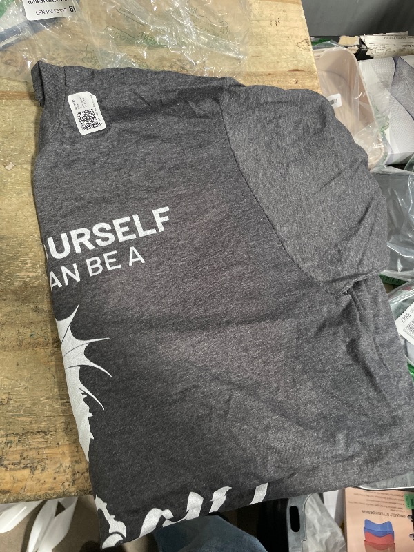 Photo 1 of *DARK GREY, NOT BLACK* Be always yourself, unless you can be a dragon T-Shirt (Large)
