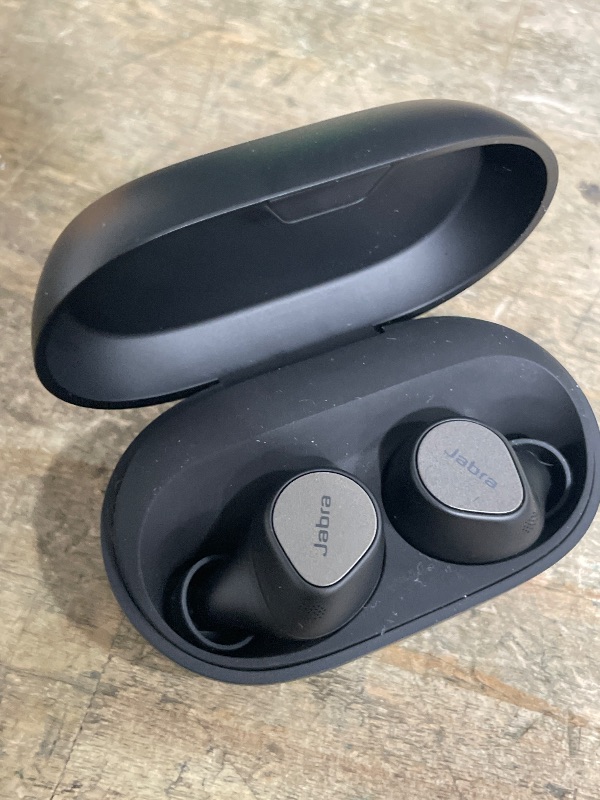 Photo 1 of **NON-FUNCTIONAL** Jabra Elite 7 Pro in Ear Bluetooth Earbuds - Adjustable Active Noise Cancellation True Wireless Buds in a Compact Design MultiSensor Voice Technology for Clear Calls - Titanium Black