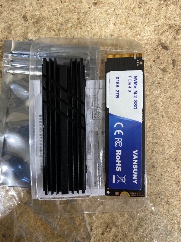 Photo 1 of **MODEL MAY DIFFER** Vansuny 2TB NVMe M.2 SSD,M2 2280 PCIe 4.0 Internal Solid State Drive,Read Up to 7300MB/s with Heatsink and Screwdrivers for PS5 Consoles PC Gaming Design