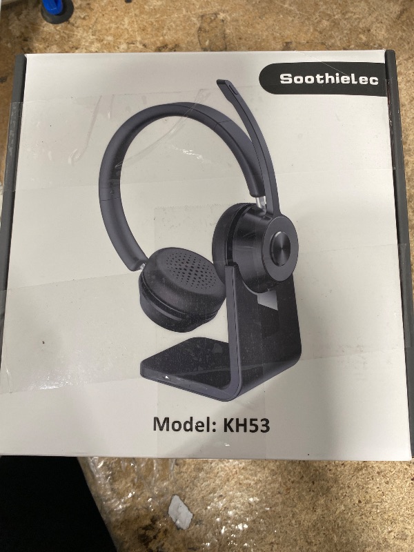 Photo 1 of (Upgraded Version) Wireless Headset, Bluetooth Headset with Noise Cancelling Microphone, Best Headphones with Mic Mute & USB Dongle for PC/Computer/Laptop/Cell Phones/Remote Work/Call Center