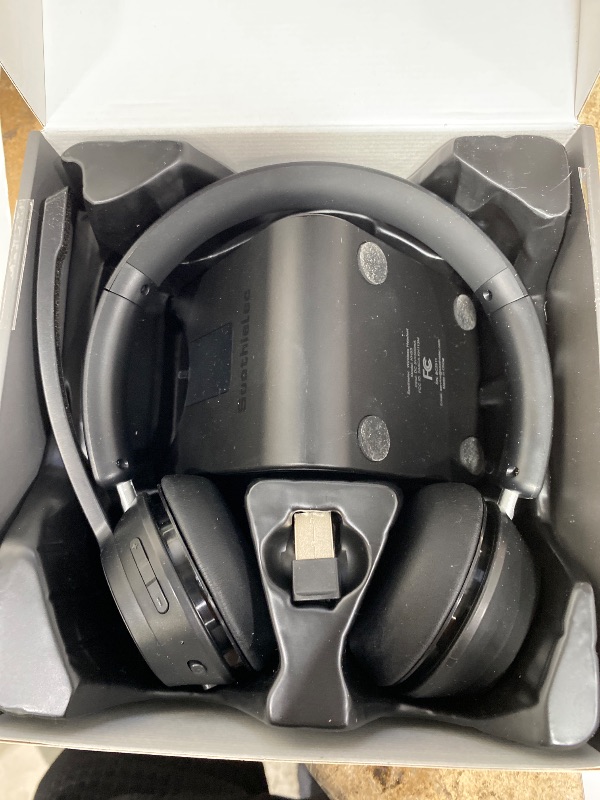 Photo 1 of (Upgraded Version) Wireless Headset, Bluetooth Headset with Noise Cancelling Microphone, Best Headphones with Mic Mute & USB Dongle for PC/Computer/Laptop/Cell Phones/Remote Work/Call Center