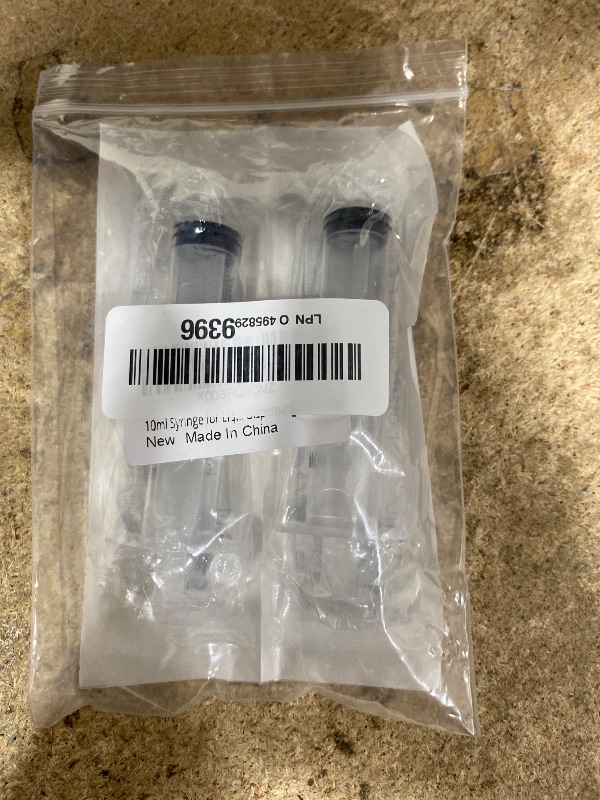 Photo 1 of 10ml Syringe for Liquid, Oral, Scientific Labs, Measurement, Dispensing, with Cap- 3 Pack