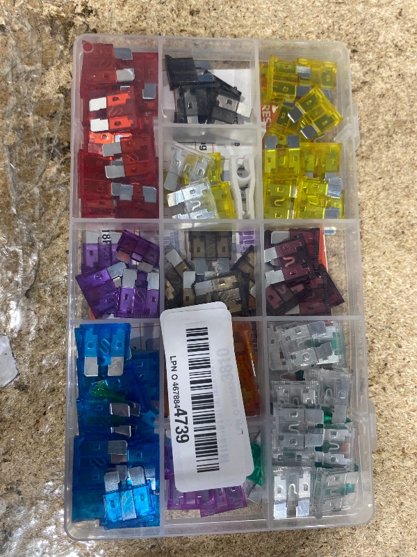 Photo 1 of JOREST 120Pcs Standard Fuse Kit, Car Fuses Assortment Kit,Blade Fuses Automotive for RV Vehicle Motorcycle (2Amp 3A 5A 7.5A 10A 15A 20A 25A 30A 35A 40A) + Auto Fuse Puller