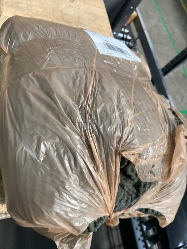 Photo 1 of ****HAS MATERIAL DAMAGE ( MATERIAL TEAR) **** Bedsure Cotton Duvet Cover King - 100% Cotton Waffle Weave Olive Green Duvet Cover King Size, GentleSoft™ and Breathable Bedding Set for All Season, 3 Pieces, 104"x90"