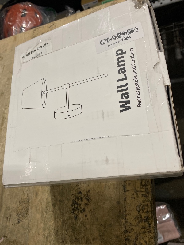 Photo 1 of (untested) KDG Wireless Wall Sconces Set of 2, Small Cordless 5200mAh Rechargeable Battery LED Wall Lamps, Stepless Dimming Lightings for Wall Painting, Living Room, Bedroom, Hallway, Gifts, Night Light (Black)