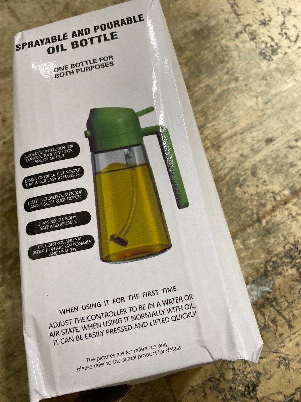 Photo 1 of 2 in 1 Oil Sprayer, Oil Sprayer for Kitchen Cooking, 470ml Oil Spray Bottle for Home