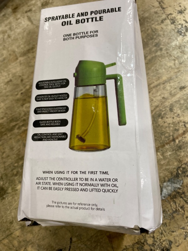 Photo 1 of 2 in 1 Oil Sprayer, Oil Sprayer for Kitchen Cooking, 470ml Oil Spray Bottle for Home
