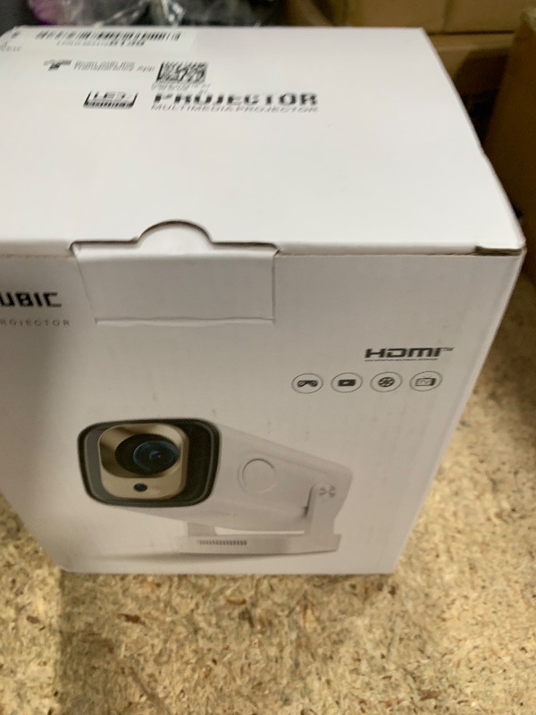 Photo 1 of ?Auto Focus&1080P?Magcubic Mini Smart Projector with 4K Support, Portable Projector with Wifi and Bluetooth, 5W Speaker, Built in Apps, Voice Control, Outdoor Movie Projector