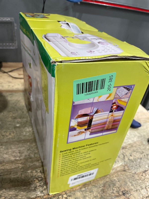 Photo 1 of *USED MISSING PARTS* **Parts Only**
Sewing Machine for Beginners & Kids, Mini Portable Sewing Machines with 12 Built-in Stitch Patterns, 2-Speed Foot Pedal, Perfect for Teaching Daughter Granddaughter to Sew(with 27 Pieces Sewing Kit)