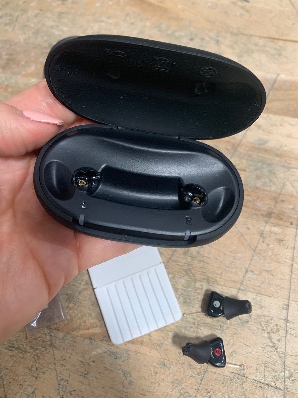 Photo 1 of **FOR PARTS ONLY/ NON-FUNCTIONAL*** Sony CRE-C20 Self-Fitting OTC Hearing Aids for Mild to Moderate Hearing Loss, Prescription-Grade Sound Quality, Compact Virtually Invisible Design, Customizable App, and Rechargeable Battery