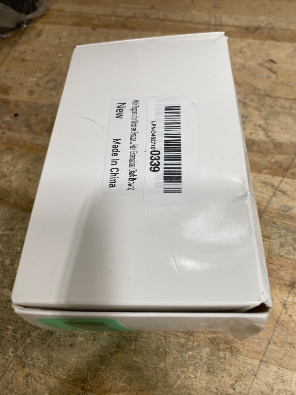 Photo 1 of 10" Clip in Bangs Hand-tied Base, 360° Clip In Hair Topper No Bangs Upgrade Handmade Hair Extensions (Dark Brown)