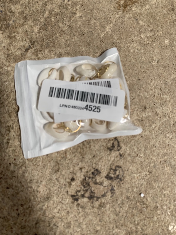 Photo 1 of 20 Pack Shell Hair Clip, Cowrie Shells for Hair for Women Seashell for Hair Braids DIY Sea Shell Gold Hair Rings Accessories