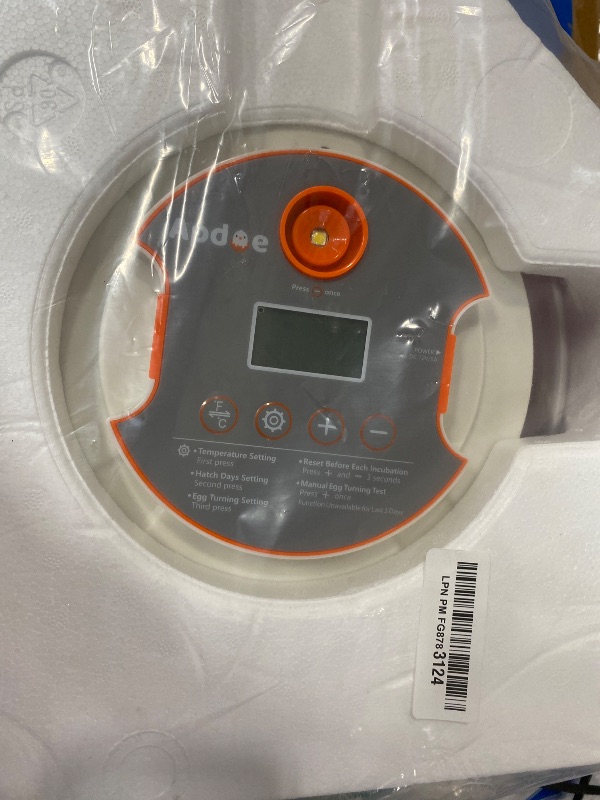 Photo 1 of *** RECOMENDED FOR PARTS/ MISSING POWER CORD & ASSEMBLY PIECES*** 18 Egg Incubator, Automatic and Adjustable Egg Turning, Egg Candler, Temperature and Humidity Control, Hatch Day, 2 Size Egg Tray, Automatic Water Refill, Hatching Chicken Quail Duck Turkey