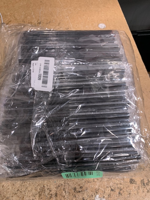 Photo 1 of [Individually Wrapped] 600 Pcs Heavy Duty Plastic Black Coffee Stirrers - 7 Inch Long 0.23 Inch Wide Disposable Coffee Stir Sticks Straws for 12 16 oz Cups Bar Cocktail Accessories Restaurant Supplies
