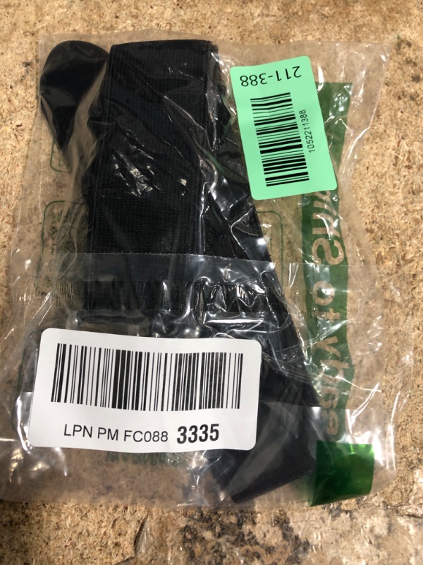 Photo 1 of **PARTISL SET / NO SOCKS** QBK 2T/3T/4T/5T Toddler Baseball Socks And Belt Youth Softball Tee Ball Combo Set for Boy Girl (1 Pairs of Socks & 1 Belt)(BLACK 5-7Y)