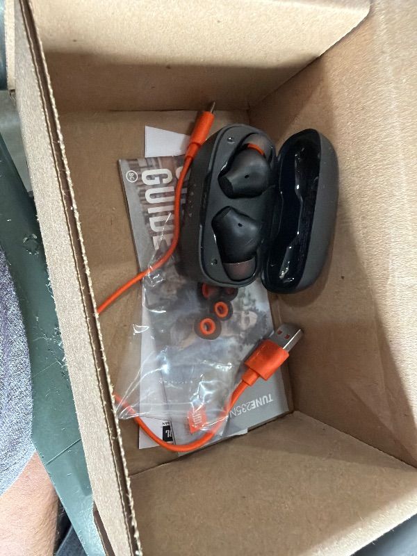 Photo 1 of ***DAMAGED - SEE NOTES/PICTURES*** JBL Tune 230NC True Wireless Noise Cancelling In-Ear Headphones - Black (Renewed)