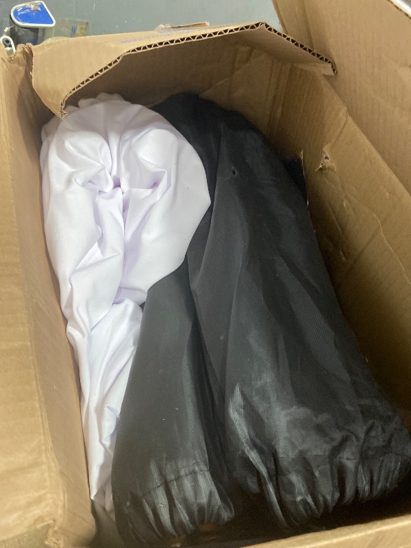 Photo 1 of **SEE NOTES** Arch Backdrop Stand Set with Cover,(7.2ft,6ft x 2) Arched Frame Stand & Spandex Wedding Arch Cover & Storage Bag (White, 7.2Ft+6Ft+6Ft)