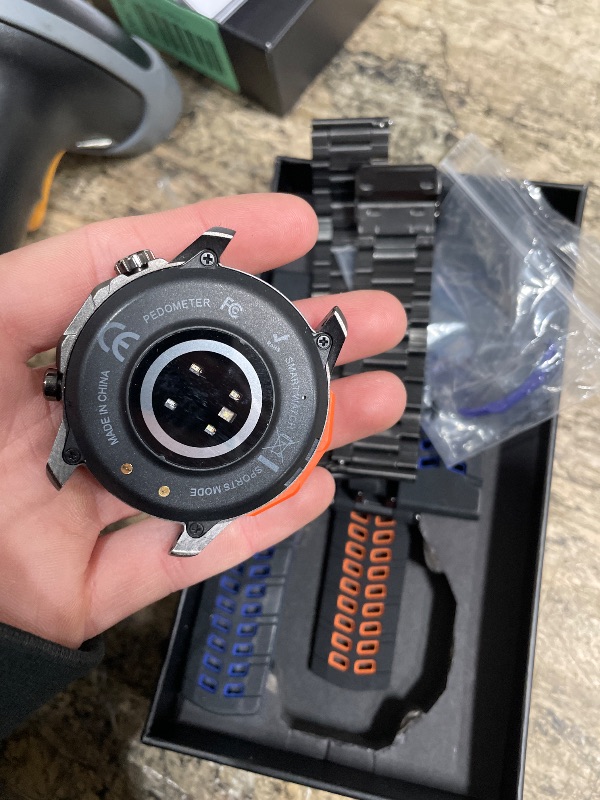 Photo 1 of **UNABLE TO TEST**Hwagol Smart Watches for Men (Call/Notification),1.52'' Military Smart Watch, Two Style Kits,Flashlight,100+Sport Modes/Heart Rate/Sleep Monitor/Pedometer