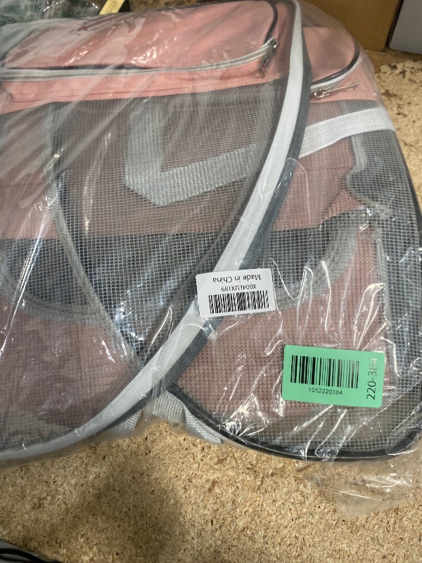 Photo 1 of **NEEDS REPLACEMENT ZIPPER** Cat Backpack Carrier Large Pet Backpack for Small Dog Medium Cat Puppy Kitten Bunny up to 15lbs, Ventilated Mesh Dog Collapsible Travel Backpack for Hiking Walking Outdoor