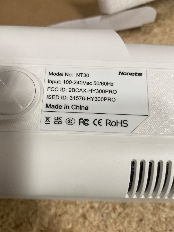 Photo 1 of [Projector 2026 Upgraded] Mini Projector Support 4K 1080P Auto Keystone 270°Rotatable with WiFi 6 and Bluetooth 5.2 Projector Portable Compatibile with HDMI/TV Stick/Memory Stick/Laptop,White