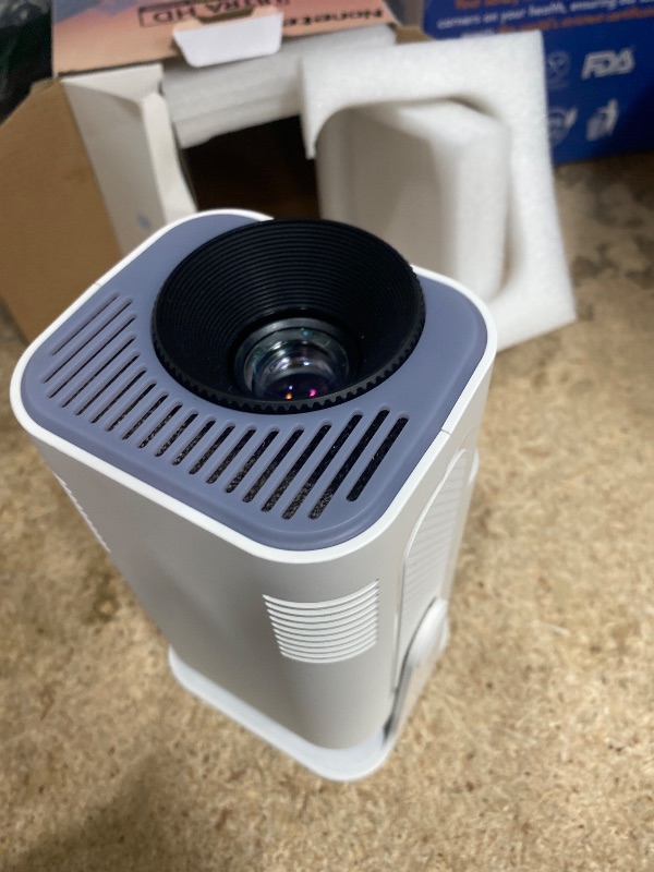 Photo 1 of [Projector 2026 Upgraded] Mini Projector Support 4K 1080P Auto Keystone 270°Rotatable with WiFi 6 and Bluetooth 5.2 Projector Portable Compatibile with HDMI/TV Stick/Memory Stick/Laptop,White