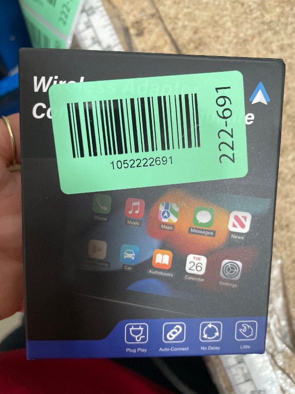 Photo 1 of 2026 Wireless CarPlay Adapter, 2in1 Mini CarPlay Wired to Wireless with Fast Stable Connection, Plug and Play, Zero Delay Car Play for iPhone iOS 10+, Android 11+