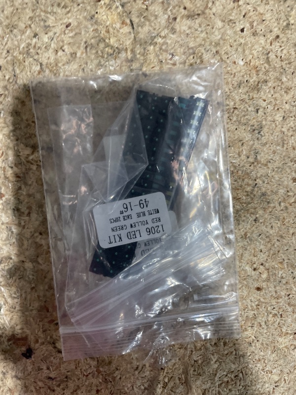 Photo 1 of (5 Colors x 40 pcs = 200 pcs) 1206 SMD LED Diode Lights Assorted Kit (Mini Chip 3.2mm x 1.6mm for PCB DC 20mA) Super Bright Lighting Bulb Lamps Electronics Components Light Emitting Diodes Chips