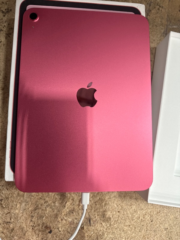 Photo 1 of ***HAS A LOCKED SCREEN ***** Apple iPad 11-inch: A16 chip, 11-inch Model, Liquid Retina Display, 128GB, Wi-Fi 6, 12MP Front/12MP Back Camera, Touch ID, All-Day Battery Life — Pink