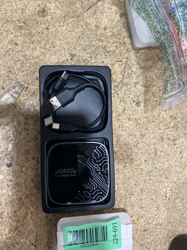 Photo 1 of **NON-FUNCTIONAL** 4-in-1 Wireless CarPlay Adapter for Streaming Netflix/YouTube/TikTok/TF Card, 2026 Magic Video AI Box & Android Auto Dongle [Dual Band WiFi, Bluetooth 5.3] Plug & Play, Fits for OEM Wired Car Play Car