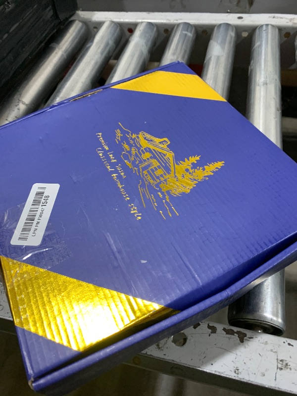 Photo 1 of 10.2-Inch Black & White Checkerboard Lazy Susan Organizer – Rotating Serving Tray with Oak Base, Iron Frame, & Ceramic Tile –Perfect for Dining Table, Kitchen Cabinet, Bathroom Countertop, Home Décor