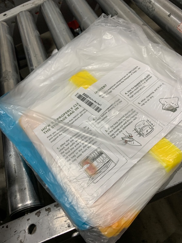 Photo 1 of 10 Pack Dishwasher Safe Reusable Bags, Leakproof Reusable Freezer Bags, BPA Free Food Storage Bags for Lunch Marinate Food Travel - 3 Gallon 3 Snack 4 Sandwich Bags