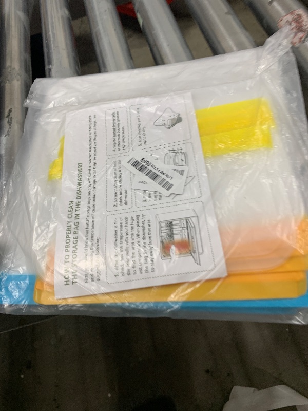 Photo 1 of 10 Pack Dishwasher Safe Reusable Bags, Leakproof Reusable Freezer Bags, BPA Free Food Storage Bags for Lunch Marinate Food Travel - 3 Gallon 3 Snack 4 Sandwich Bags