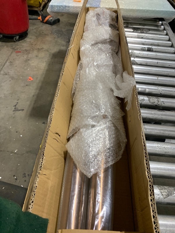 Photo 1 of Muzata 8ft Bar Foot Rail Kit Undercounter Mount Hardware and Tubing Complete Kit 2'' OD Stainless Steel Brass Finish for Indoor and Outdoor HF20 PA4