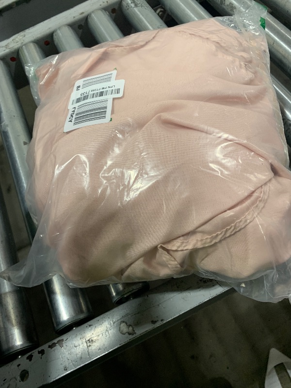 Photo 1 of sancua Round Tablecloth - 108 Inch - Water Resistant Spill Proof Washable Polyester Table Cloth Decorative Fabric Table Cover for Dining Tables, Buffet Parties and Camping, Blush