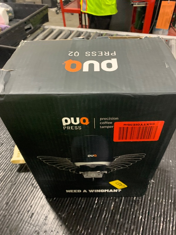 Photo 1 of Puq PUQpress Gen 5 Q2 Automatic Coffee Tamper, Compatible with Carimali, Kees van der Westen, La Marzocco, Synesso, VST Brands (Black, 58.3 MM)