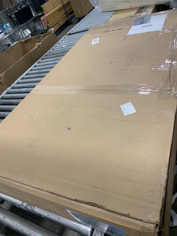 Photo 1 of Suncast 160-Gal. Waterproof Resin Extra-Large Outdoor Patio Deck Box with Pad-Lockable Lid, Modern Reeded Outdoor Patio Bench/Storage Box for Cushions, Garden Tools, and More, Iron Ore/French Gray