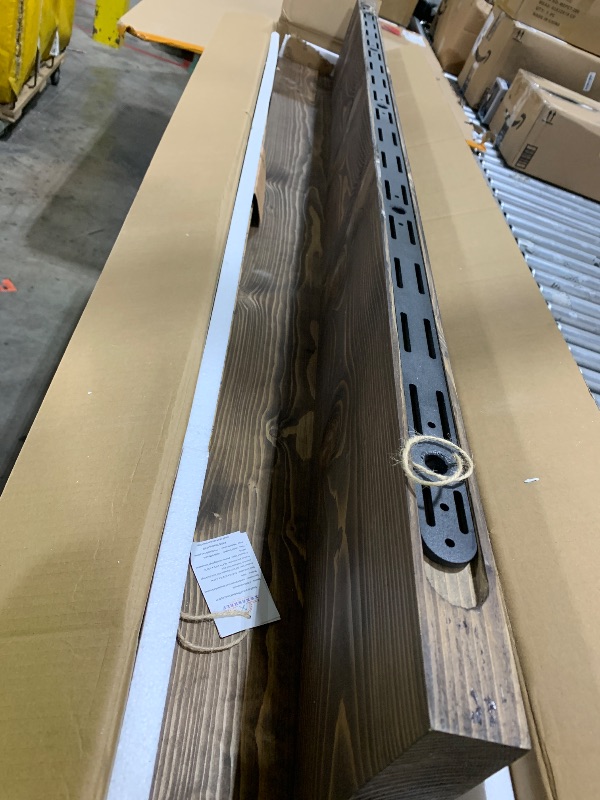 Photo 1 of XWNE Walnut Floating Shelves 72 Inch Long 8-in Deep Set of 2, High End Real Solid Wood Floating Shelves for Wall,Suitable for Kitchen and Coffee Bar, with Sturdy Hidden Bracket