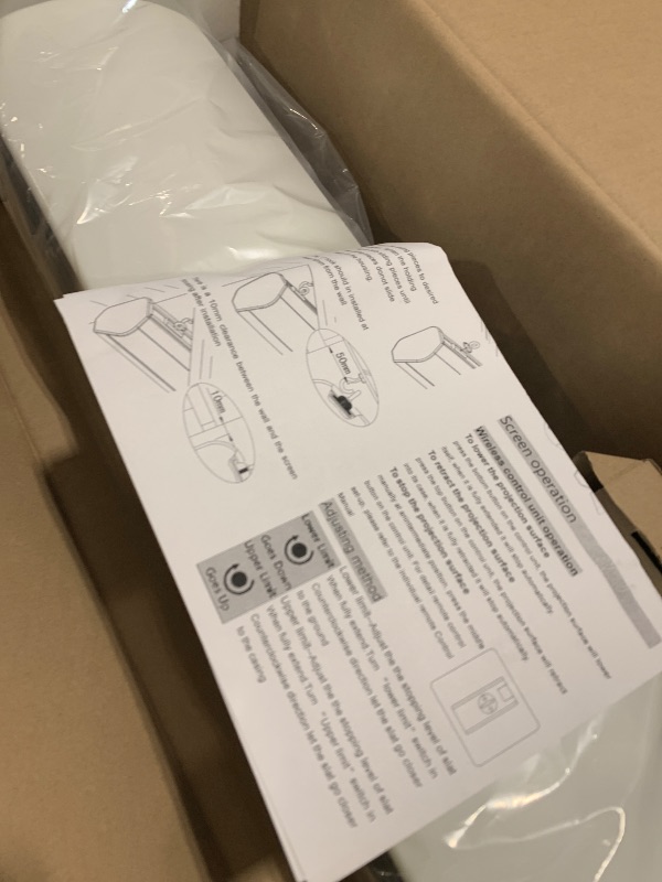 Photo 1 of NothingProjector Motorized ALR Screen for Ultra Short Throw Projector, 95% Ambient Light Rejecting, 120 inch, Drop Roll Down, 4K/8K UHD, Active 3D, Anti Daylight, Electric Retractable Automatic NothPJ