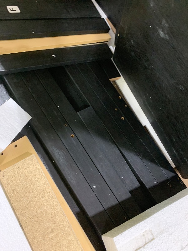 Photo 1 of Sauder Cottage Road L Shaped Desk Computer Desk with Drawers, Home Office Desk with Optional File Cabinet Storage, Cable Management, in Raven Oak Finish