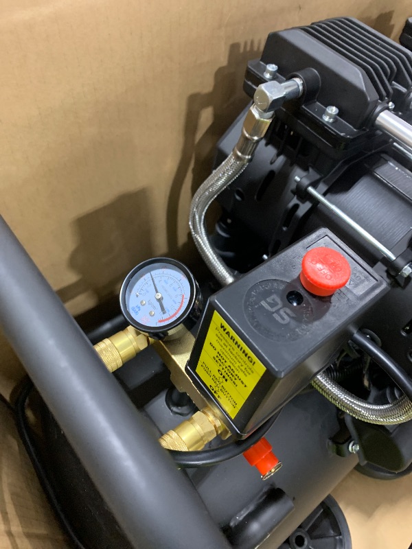 Photo 1 of MZB 13.2 Gallon Ultra Quiet Air Compressor 115PSI Steel Tanks 70dB Noise Level Oil Free Air Compressor