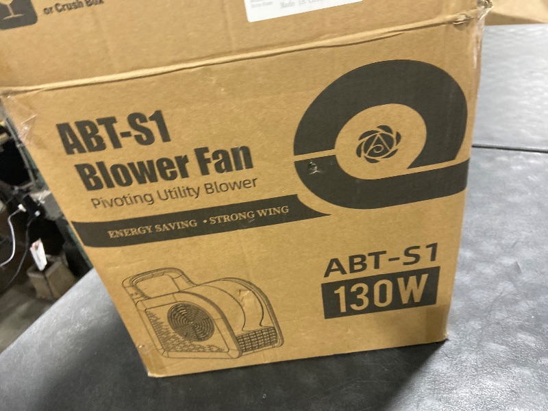 Photo 1 of Puligoth Portable Blower Fan for Home: High Velocity Floor Fans for Cooling and Drying - Air Mover with 185° Rotating for Bedroom, Garage, Shop and Gym, 3 Speeds Utility Fan with 2 AC Outlets, Orange