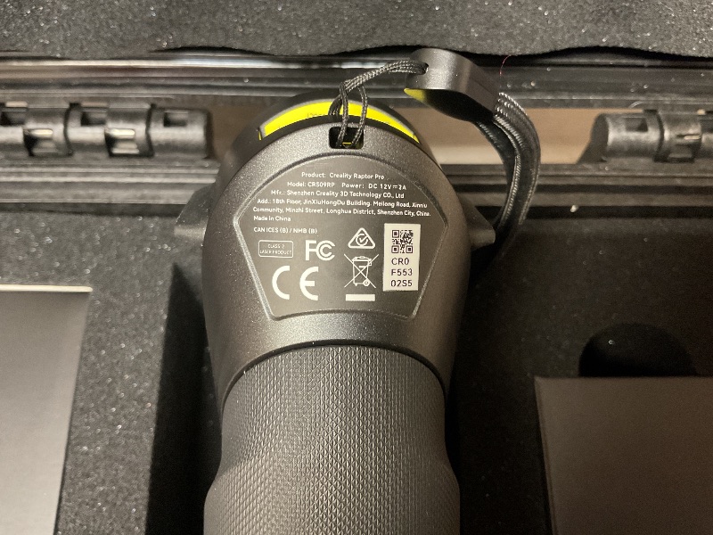 Photo 1 of Creality 3D Scanner Raptor Pro for Automotive & Engineering Projects with Metrology-Grade 0.02mm Accuracy,22+7 Blue Laser, Up to 60FPS Scanning Speed