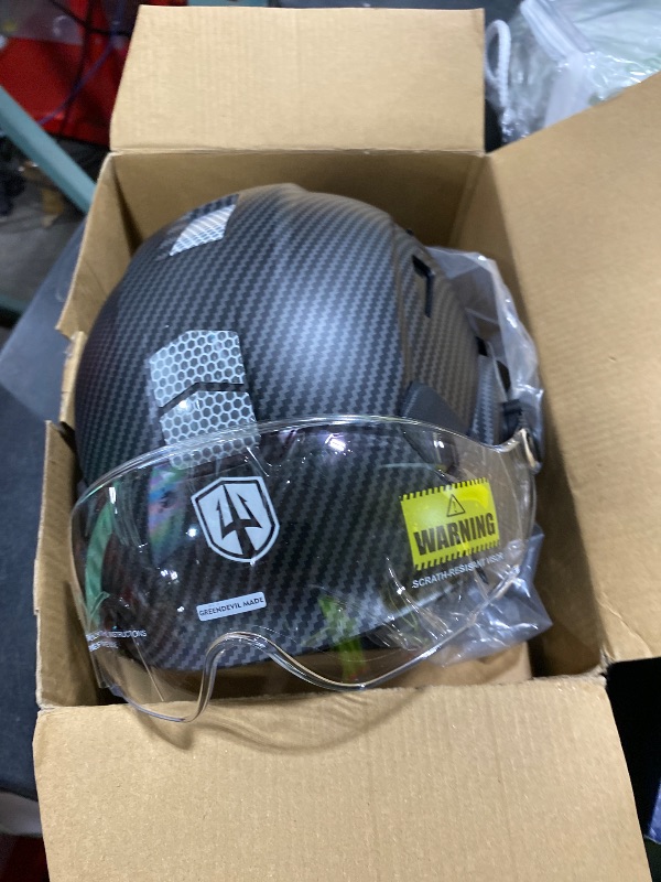 Photo 1 of GREEN DEVIL Hard Hat with Bluetooth Ear Muffs and Visor Vented Work Safety Helmet for Men Women ANSI Z89.1 Approved Hardhat Cascos de Construccion Ideal for Industrial & Construction