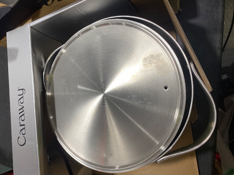 Photo 1 of *********READ CLERK NOTES**********  
Caraway Stainless Steel Sauté Pan (4.5 Qt) - 5-Ply Stainless Steel - Oven Safe & Stovetop Agnostic - Non Toxic, PTFE & PFOA Free *********READ CLERK NOTES**********