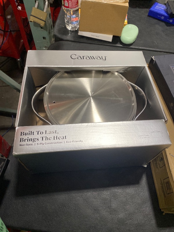 Photo 1 of *********READ CLERK NOTES**********  
Caraway Stainless Steel Sauté Pan (4.5 Qt) - 5-Ply Stainless Steel - Oven Safe & Stovetop Agnostic - Non Toxic, PTFE & PFOA Free *********READ CLERK NOTES**********