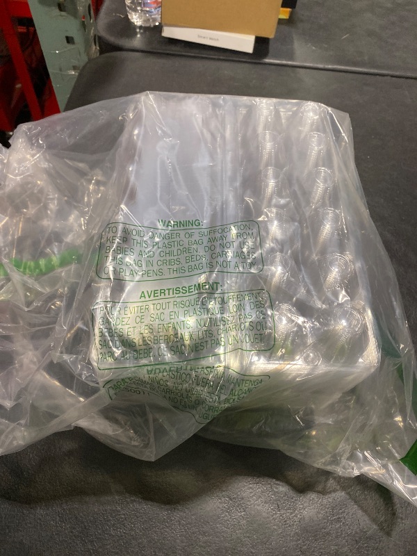 Photo 1 of 100 Pack Clear Plastic Egg Cartons, Reusable Stackable Egg Containers for Farm, Market & Fridge Storage, 3×4 Grid