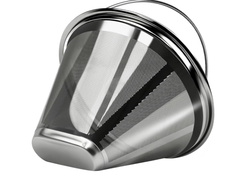 Photo 1 of #4 Coffee Filter Reusable Coffee Filter Stainless Steel Coffee Filter Compatible with Technivorm Moccamaster KBGV KBT 79112 53923 59691 etc. Durable Stainless Steel Filter for Sustainable Brewing (1)