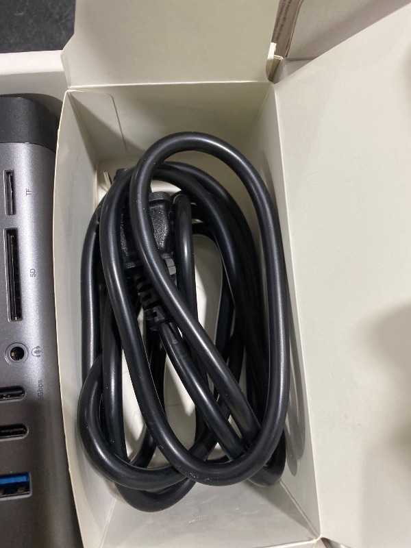 Photo 1 of Belkin USB-C Hub, 11-in-1 Pro GaN Dock 150W, Multi-Port Docking Station w/USB-C, USB-A, Ethernet, SD, MicroSD, 3.5mm Port, 4K HDMI Ports for Triple Monitor Display - Compatible w/MacBook Pro & More