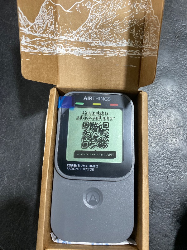 Photo 1 of Airthings 325 Corentium Home 2 Smart Digital Radon Detector - Portable and Easy-to-use Radon Testing with Bluetooth connectivity and Humidity & Temperature Sensors