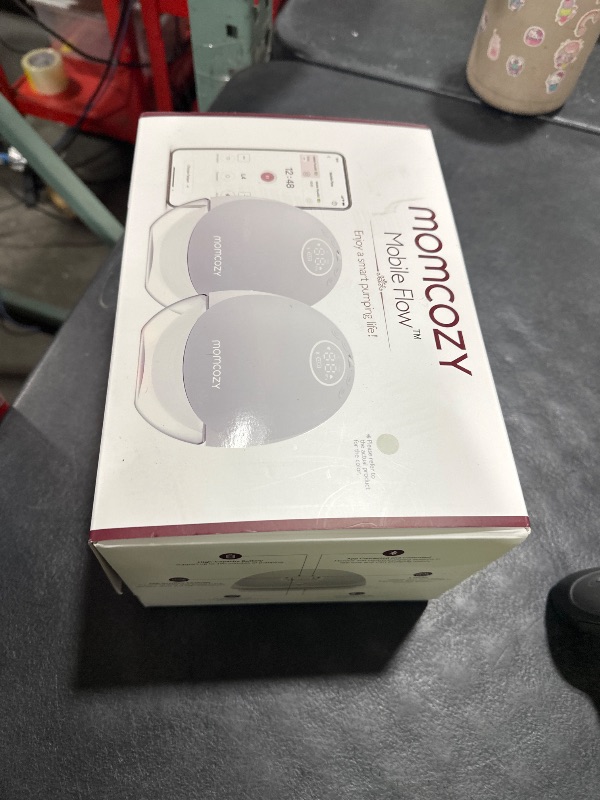 Photo 1 of Momcozy Breast Pump Hands Free Upgraded Mobile Flow | M9, App Discreet Control with Personalized Multi-Modes & 15 Levels, Wearable Breast Pump 24mm, 2 Pack Gray